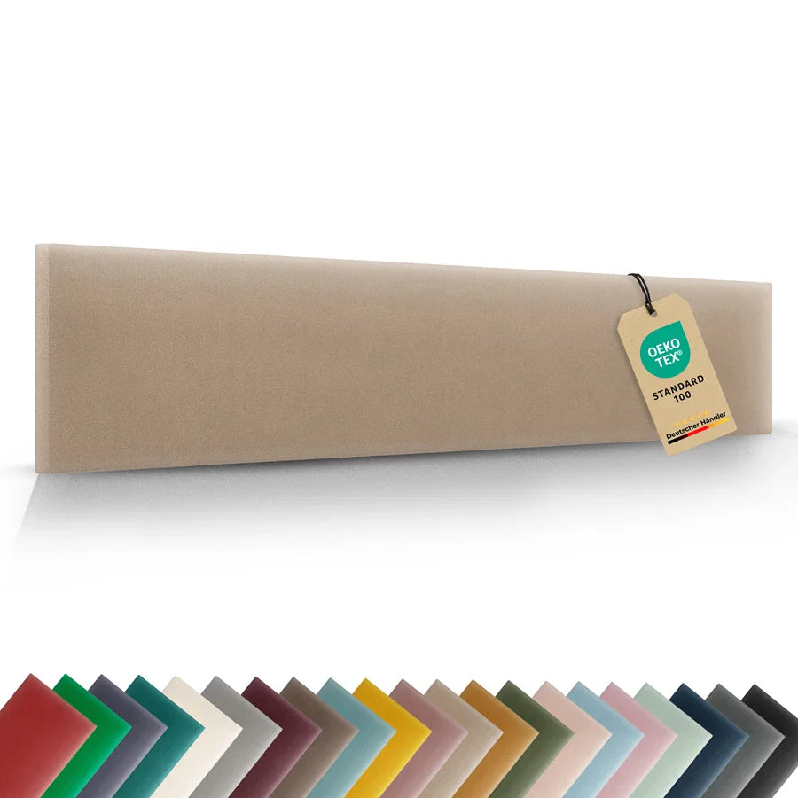 Wandkissen Rechteck | Beige M11 Samt