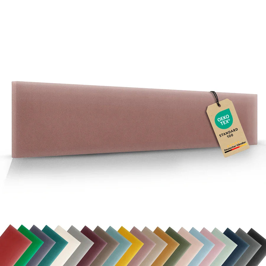 Wandkissen Rechteck | Altrosa M12 Samt