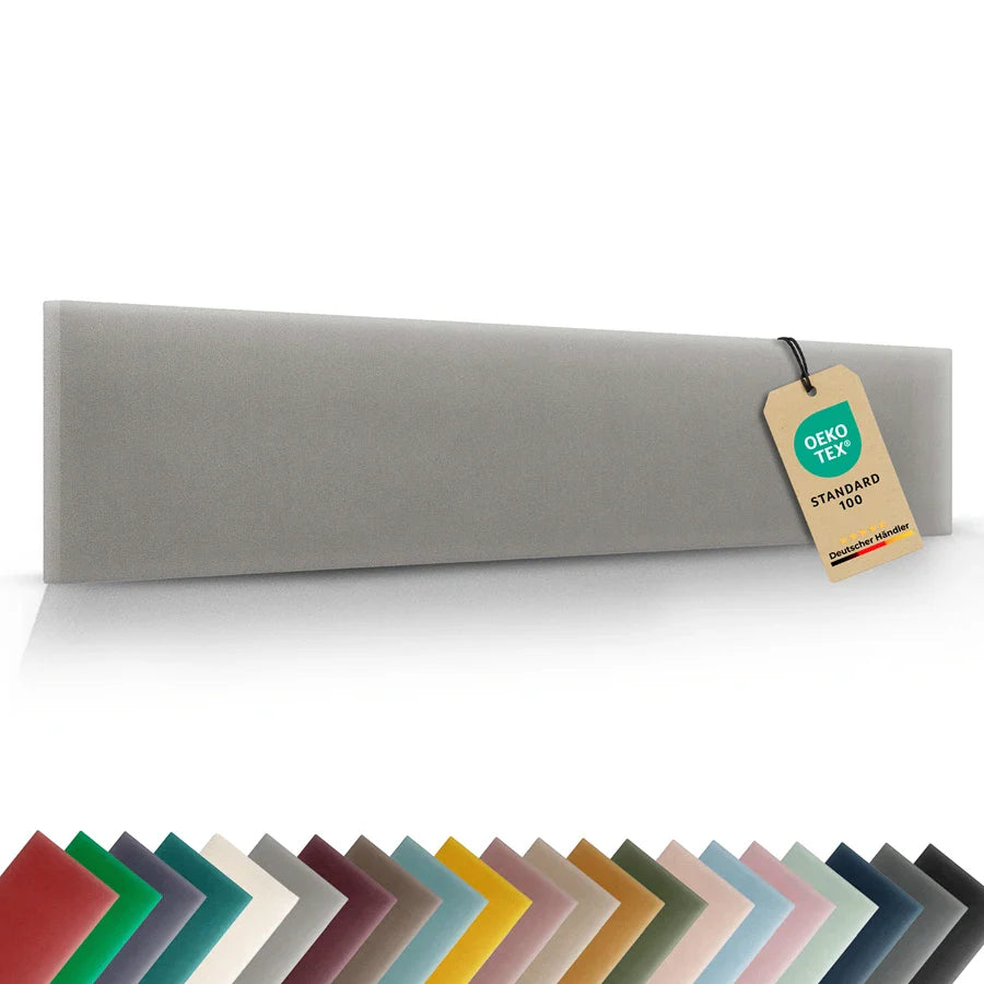 Wandkissen Rechteck | Grau M17 Samt