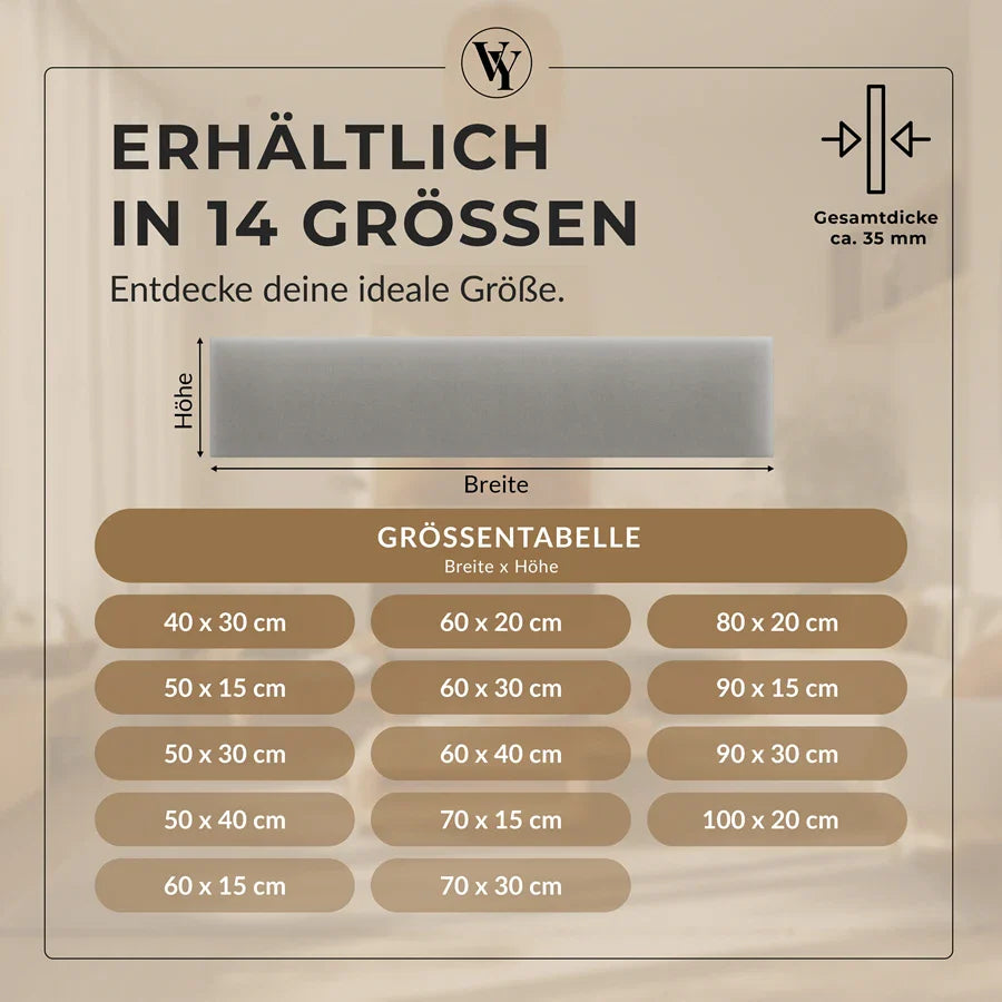 Wandkissen Rechteck | Grau M17 Samt