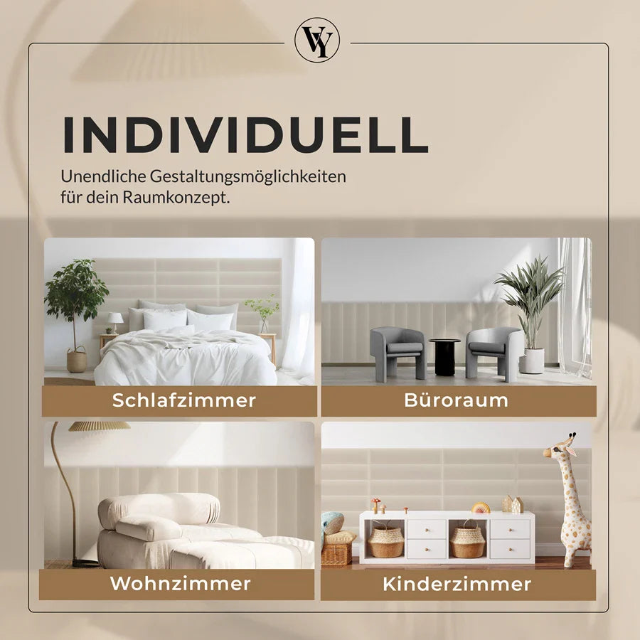 Wandkissen Rechteck | Ecru M18 Samt