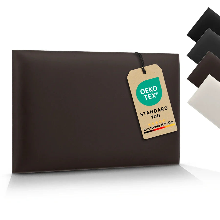 Wandkissen Rechteck | Dunkelbraun S03 Öko-Leder