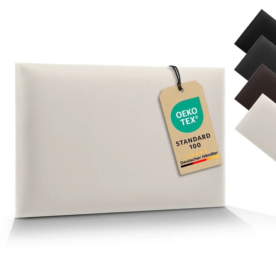 Wandkissen Rechteck | Ecru S04 Öko-Leder