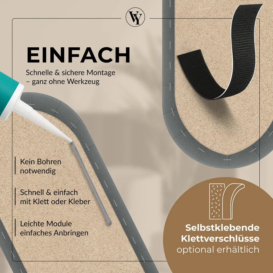 Wandkissen Rundbogen | Anthrazit M02 Samt