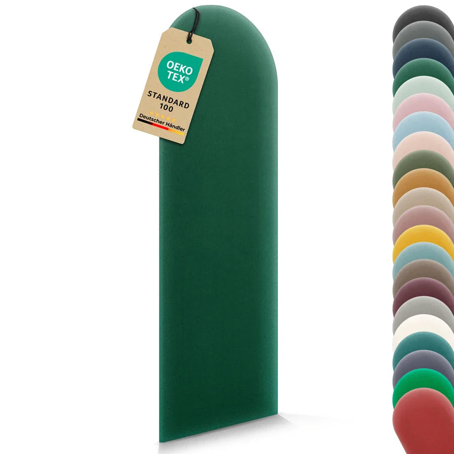 Wandkissen Rundbogen | Dunkelgrün M04 Samt