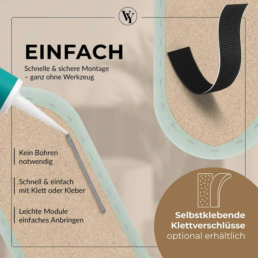 Wandkissen Rundbogen | Mintgrün M05 Samt