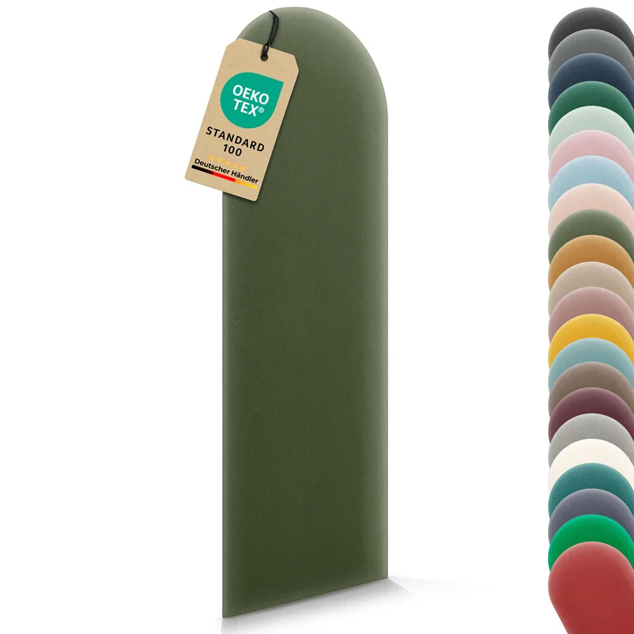 Wandkissen Rundbogen | Khaki M09 Samt