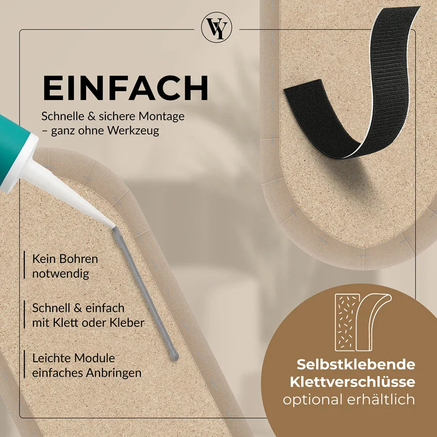 Wandkissen Rundbogen | Beige M11 Samt