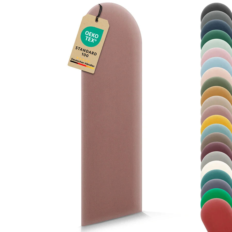 Wandkissen Rundbogen | Altrosa M12 Samt