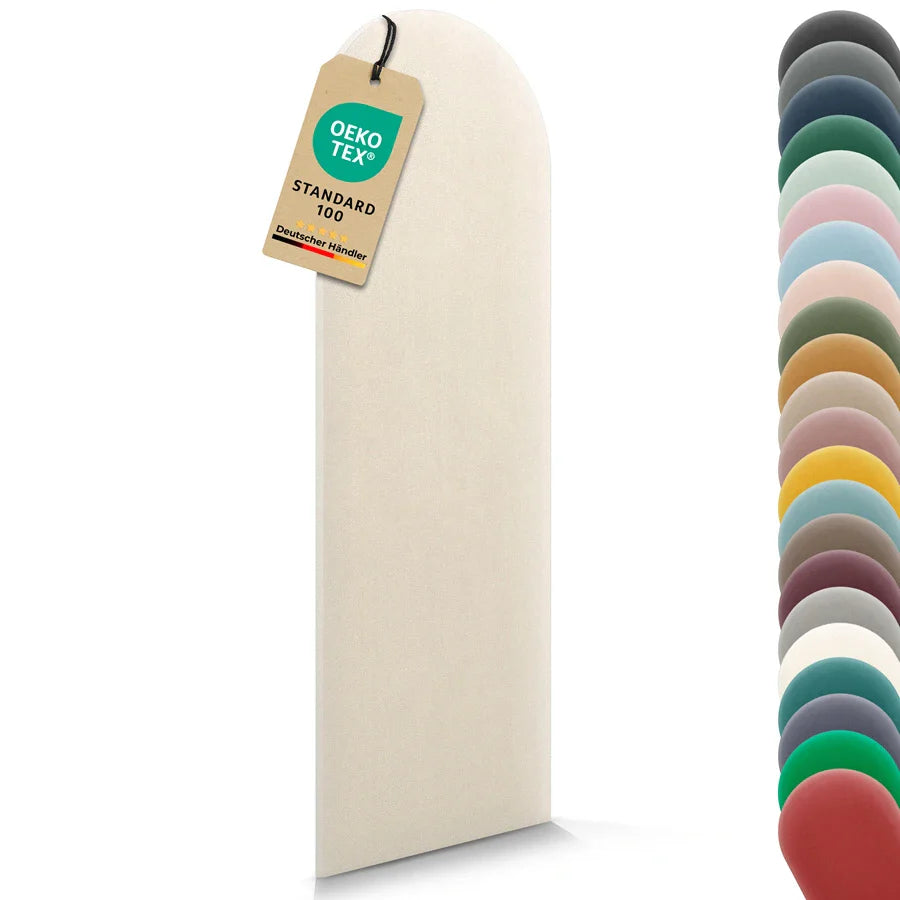 Wandkissen Rundbogen | Ecru M18 Samt