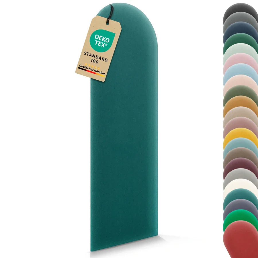 Wandkissen Rundbogen | Türkis M19 Samt