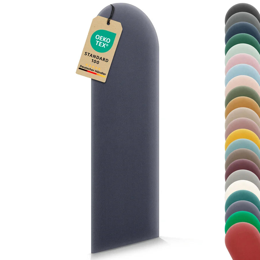 Wandkissen Rundbogen | Dunkellila M20 Samt