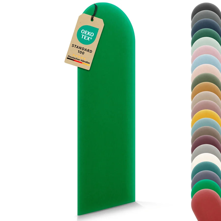 Wandkissen Rundbogen | Hellgrün M21 Samt