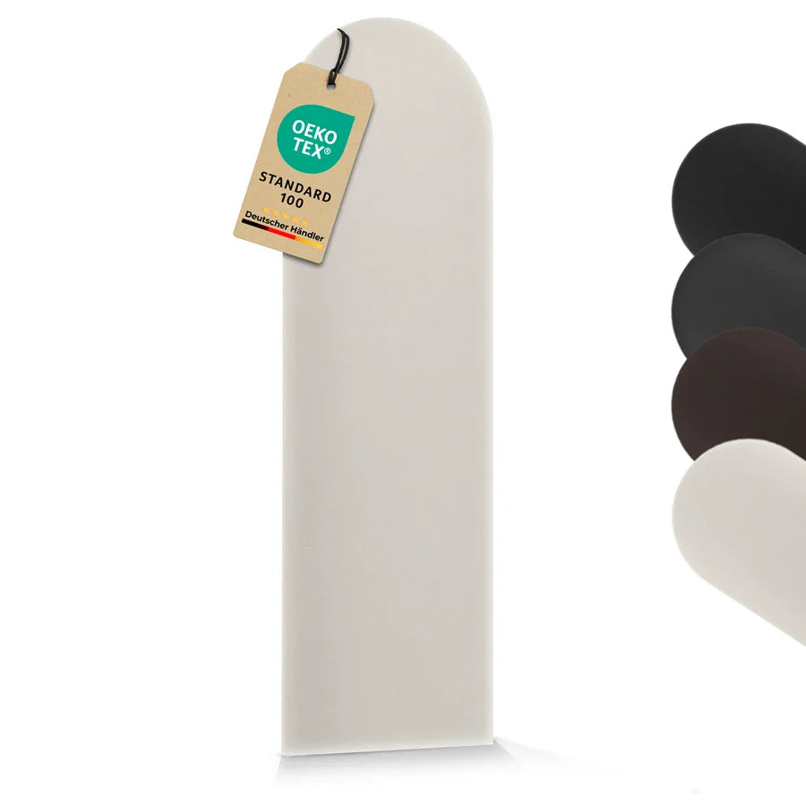 Wandkissen Rundbogen | Ecru S04 Öko-Leder