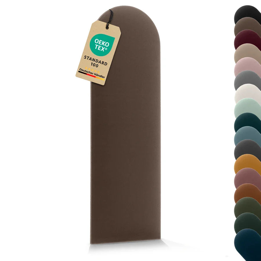 Wandkissen Rundbogen | Braun T02 Velours