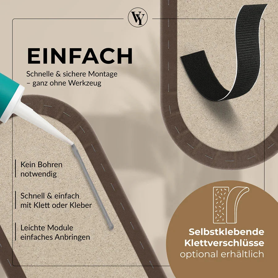 Wandkissen Rundbogen | Braun T02 Velours