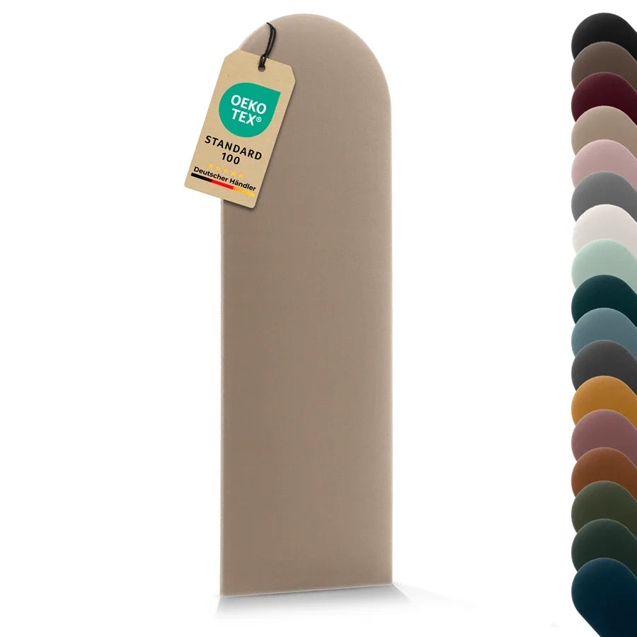 Wandkissen Rundbogen | Beige T04 Velours