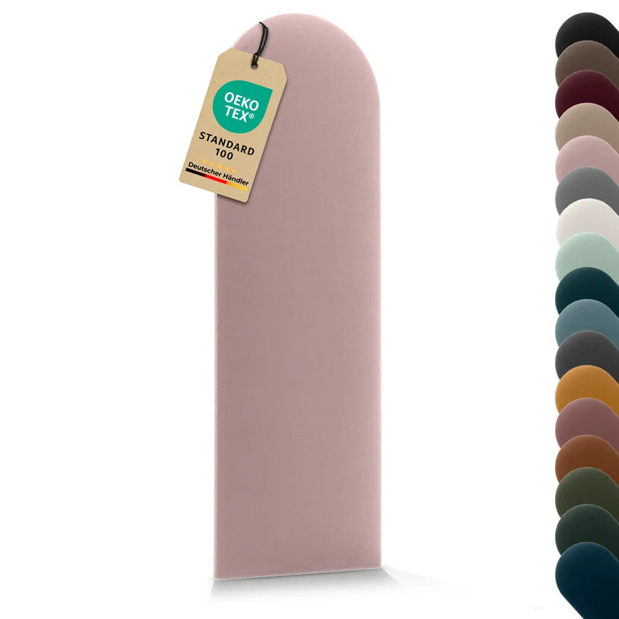 Wandkissen Rundbogen | Rosa T05 Velours