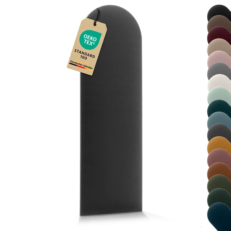 Wandkissen Rundbogen | Anthrazit T15 Velours